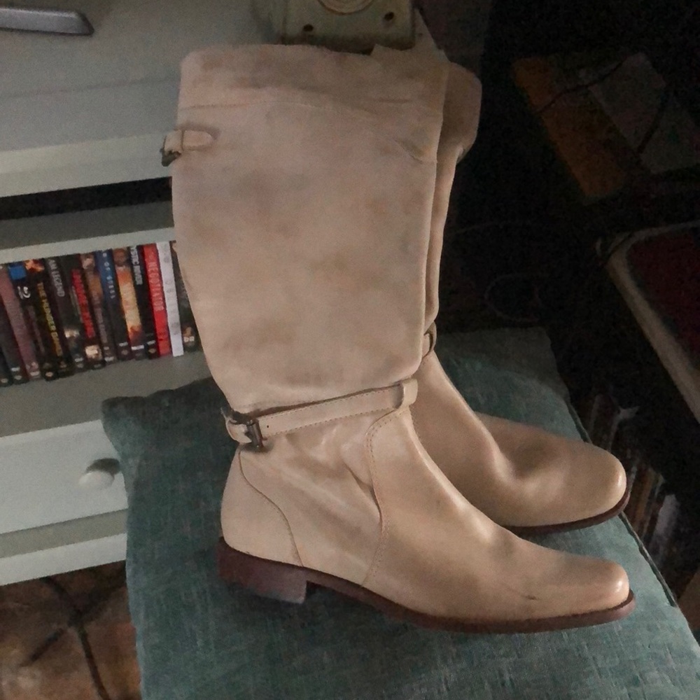 L.L. Bean zip up knee high boots